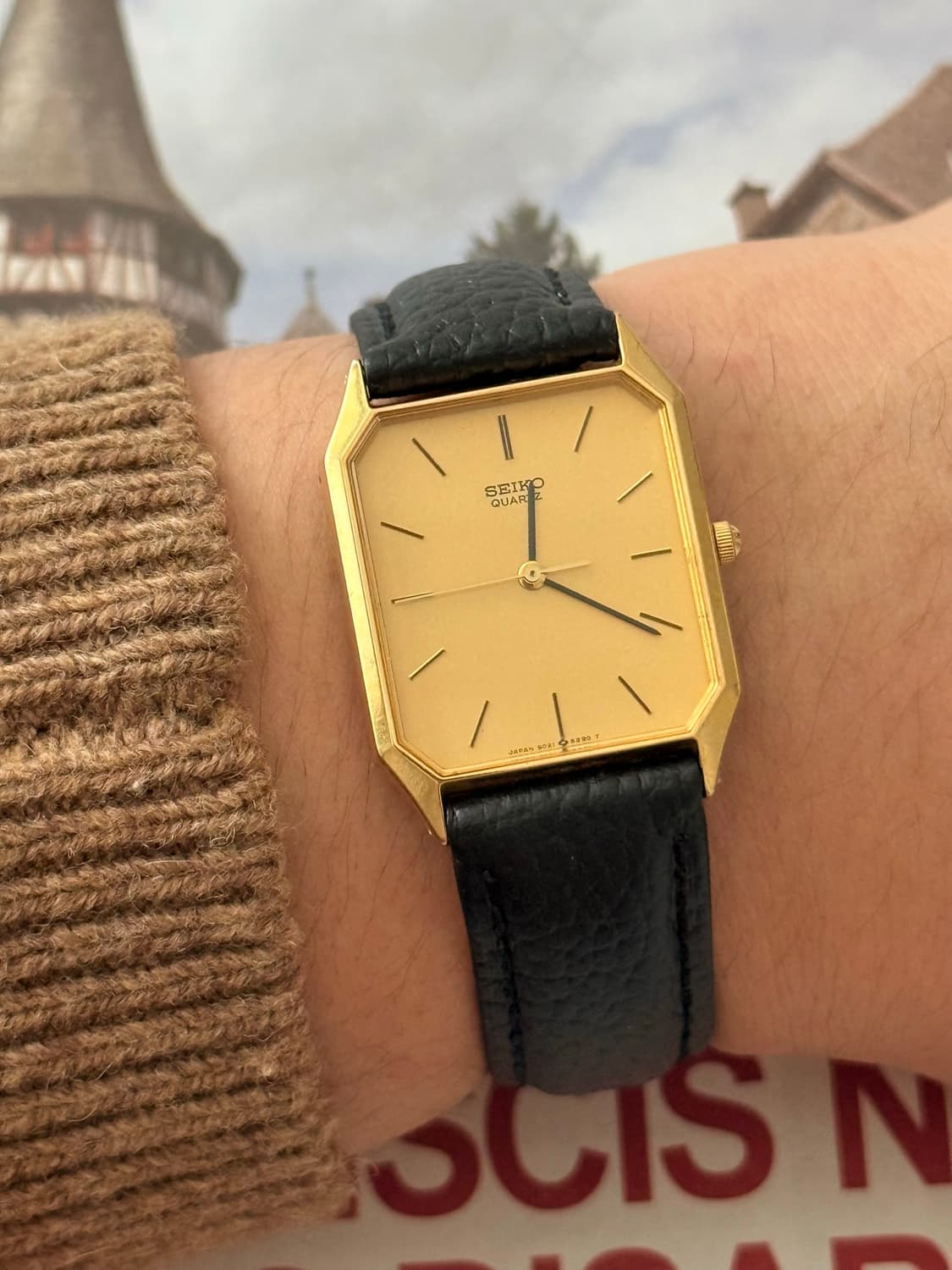 Seiko 세이코 쿼츠 스퀘어 골드 옥타곤 1984 상품이미지6