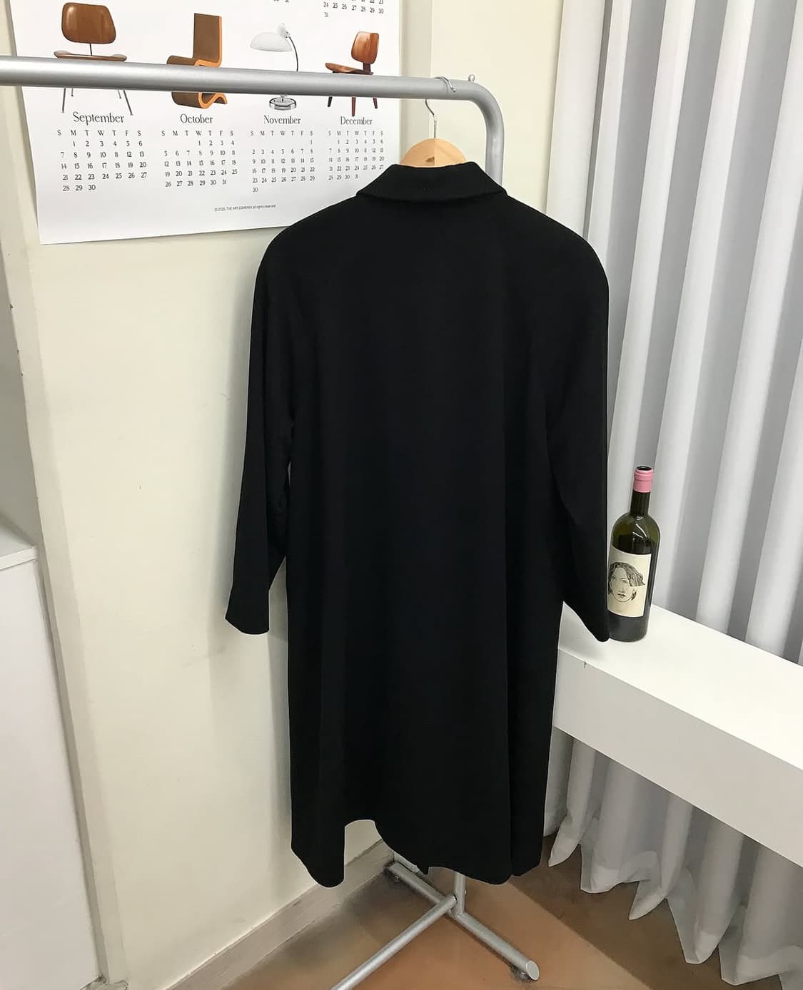 일본 빈티지 캐시미어 100 롱 맥코트 상품이미지3