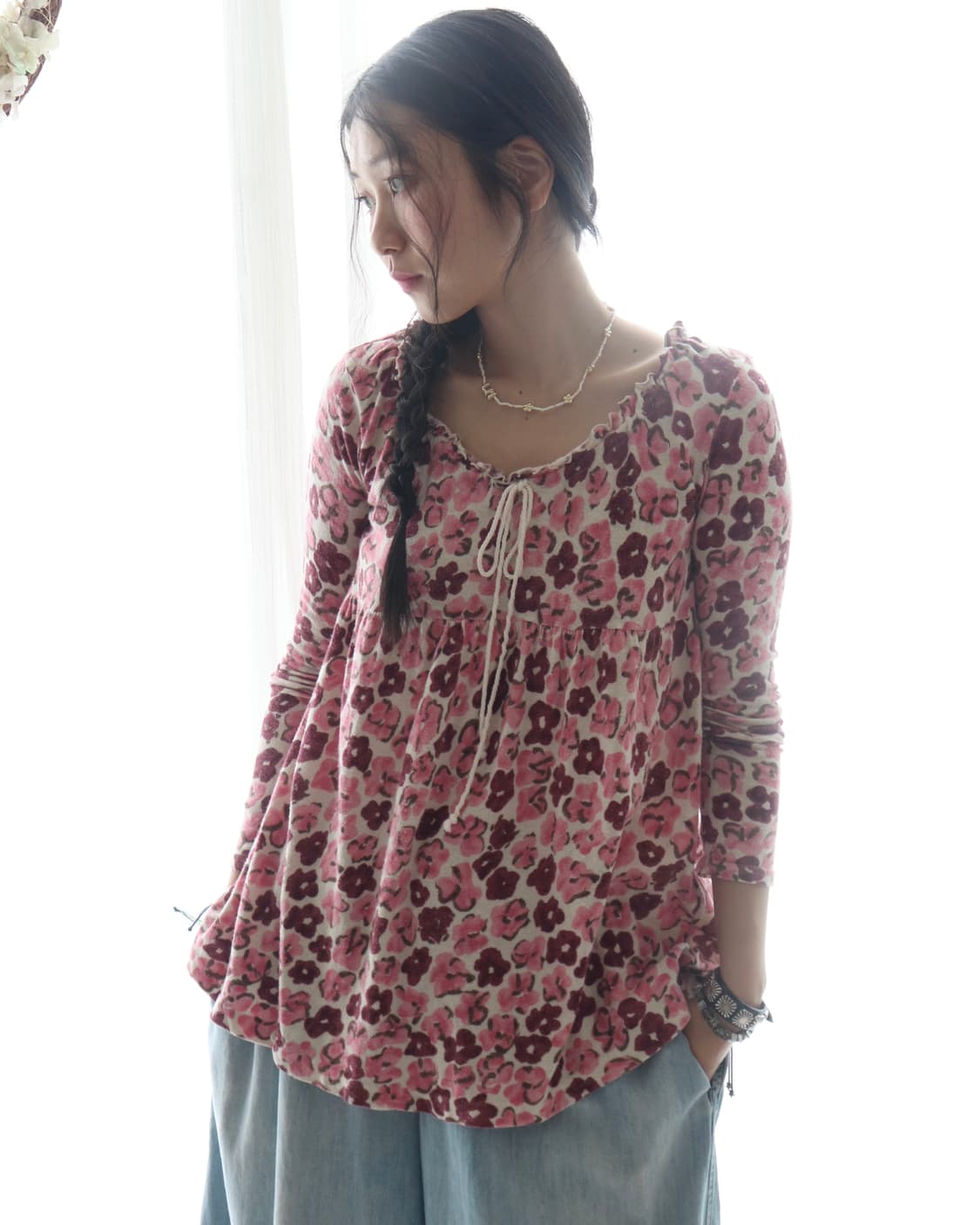 [Hysteric Glamour] Floral Tunic Blouse 상품이미지1