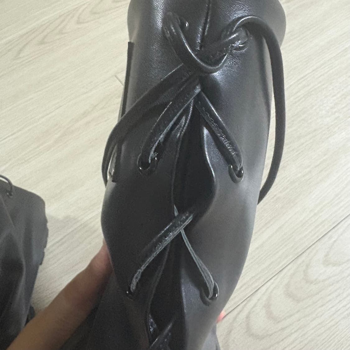 트리밍버드 Folded Lace-up Cowhide Boots 230 상품이미지6