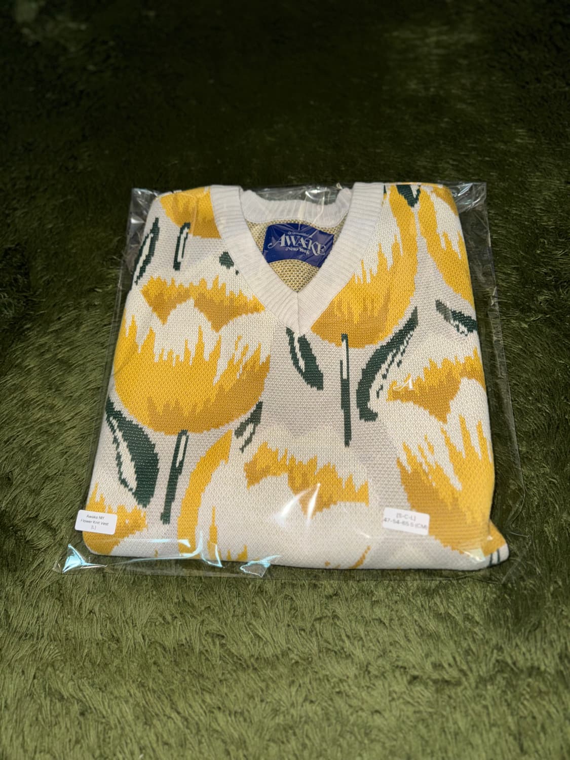 [L] Awake NY 어웨이크 뉴욕 21ss 튤립 니트 베스트 베이지 상품이미지10