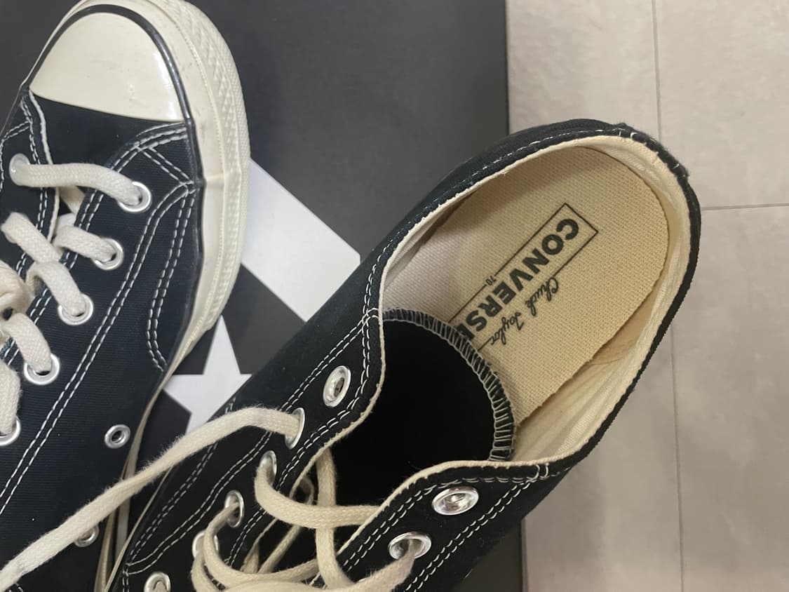 컨버스 척70 로우 블랙 265 상품이미지4