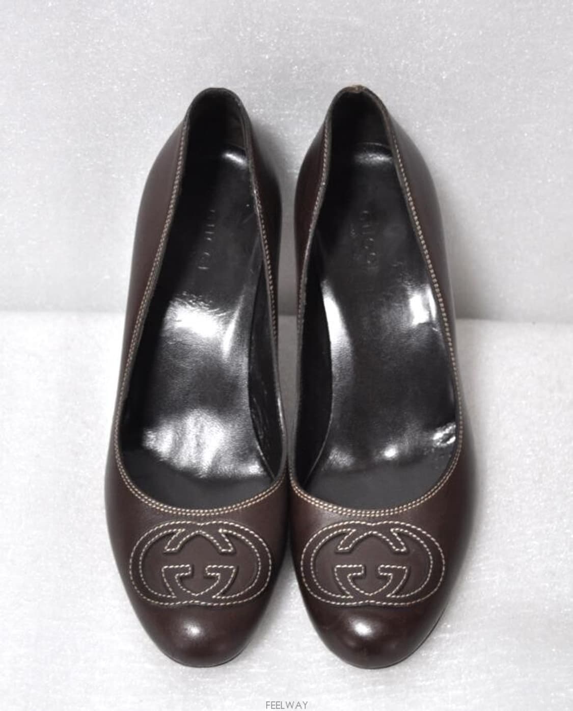 구찌/여성GG로고인터로킹가죽구두(사이즈230)정품 상품이미지2
