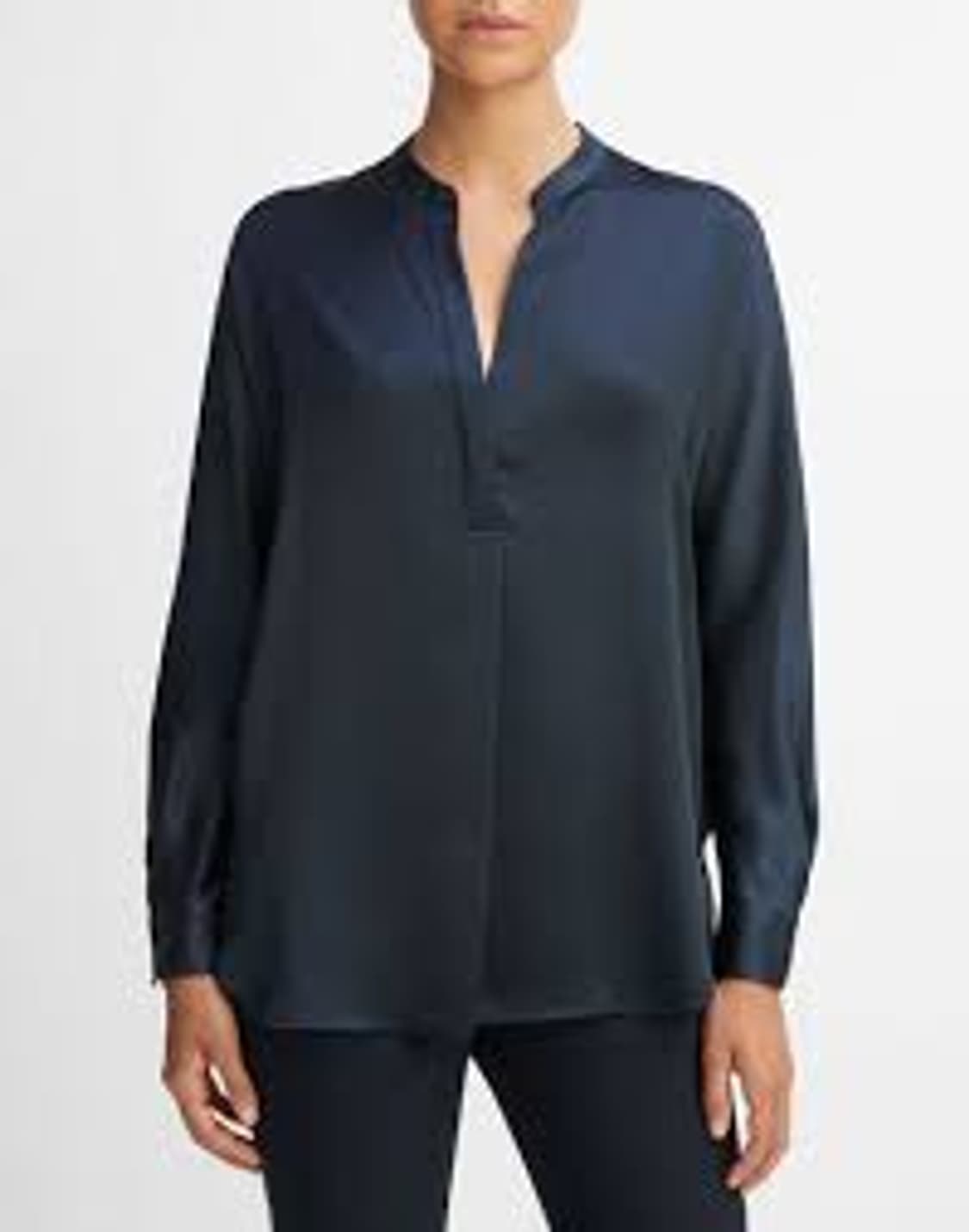 빈스 실크 100 미니멀 블라우스 XS사이즈 상품이미지1