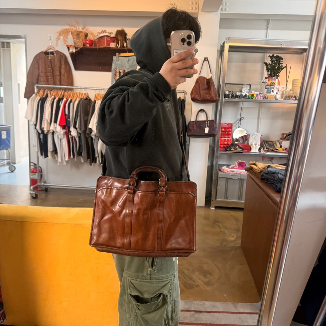 요시다 포터 러기드 레더 브리프케이스 크로스백 상품이미지1