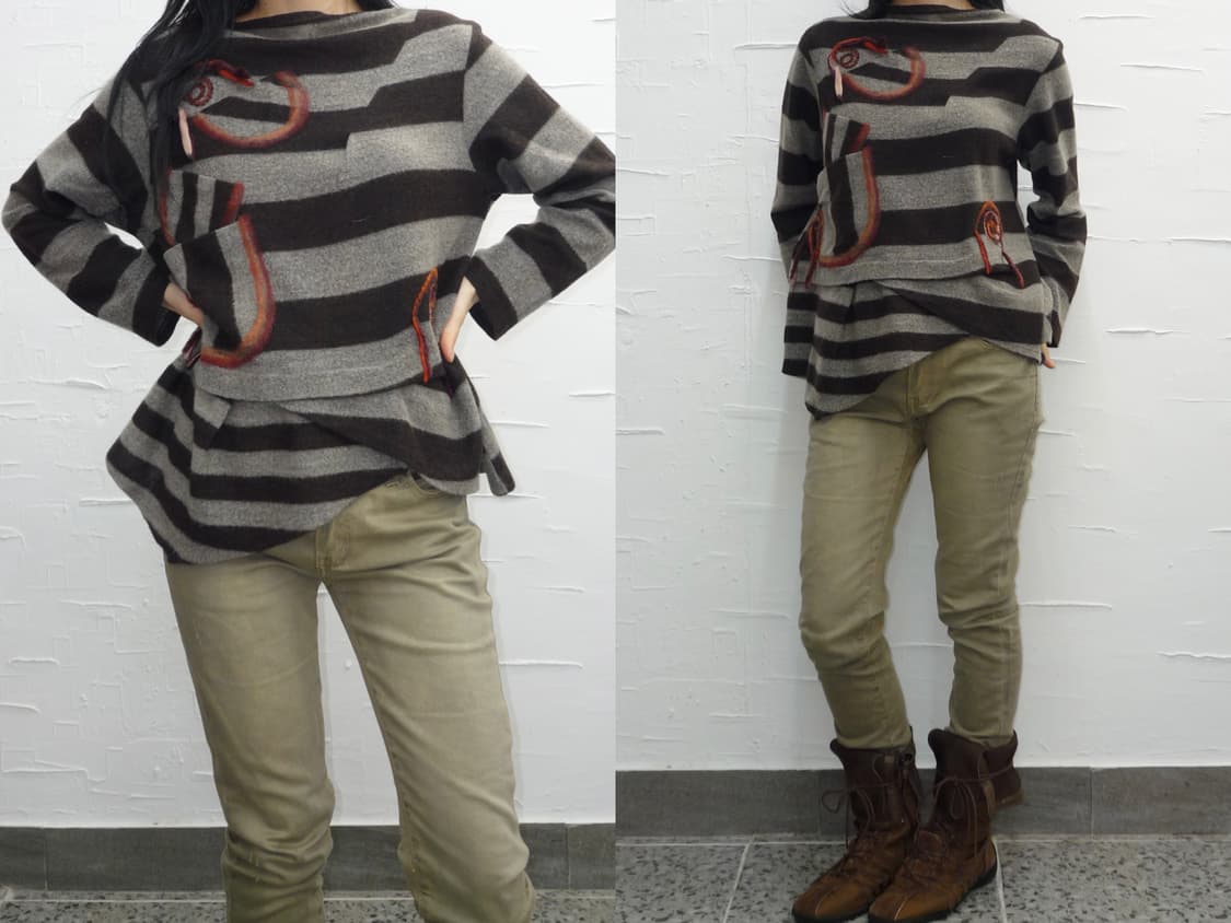 yarn point flare knit 상품이미지1