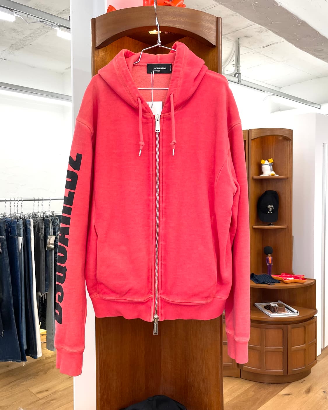 [M] 디스퀘어드2 워시드 코튼 후드 집업 상품이미지1