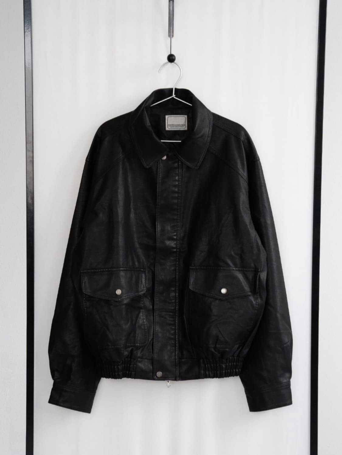 피키소사이어티 가죽자켓 봄버자켓 남여공용 상품이미지1