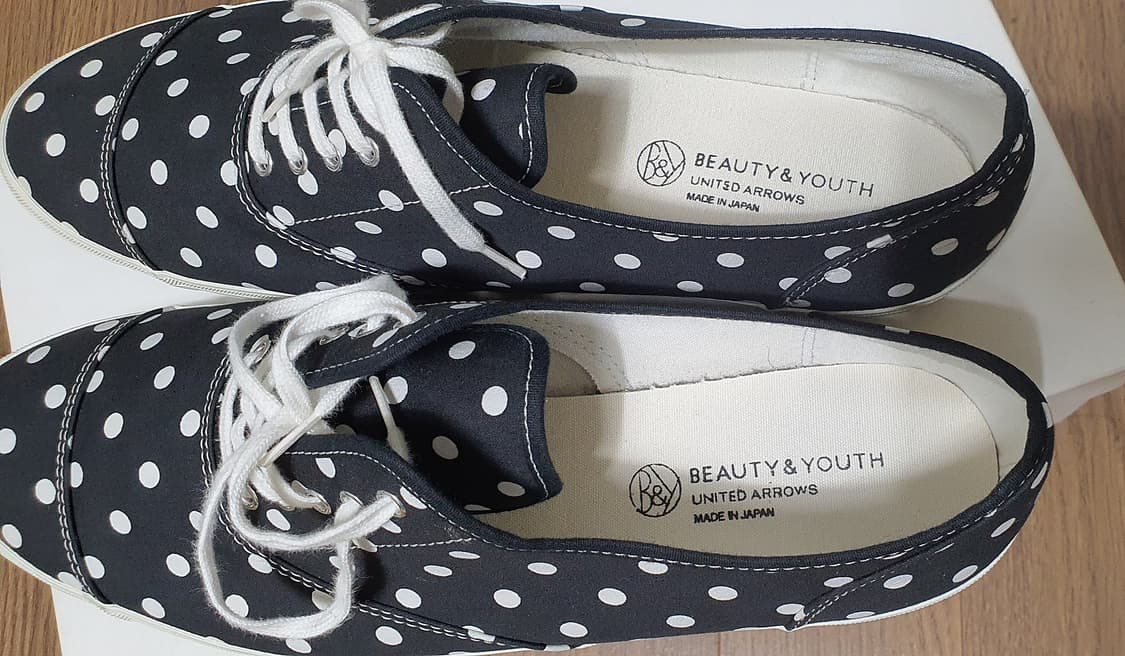 유나이티드 애로우즈 도트 코튼 스니커즈 캔버스 슈즈 상품이미지6