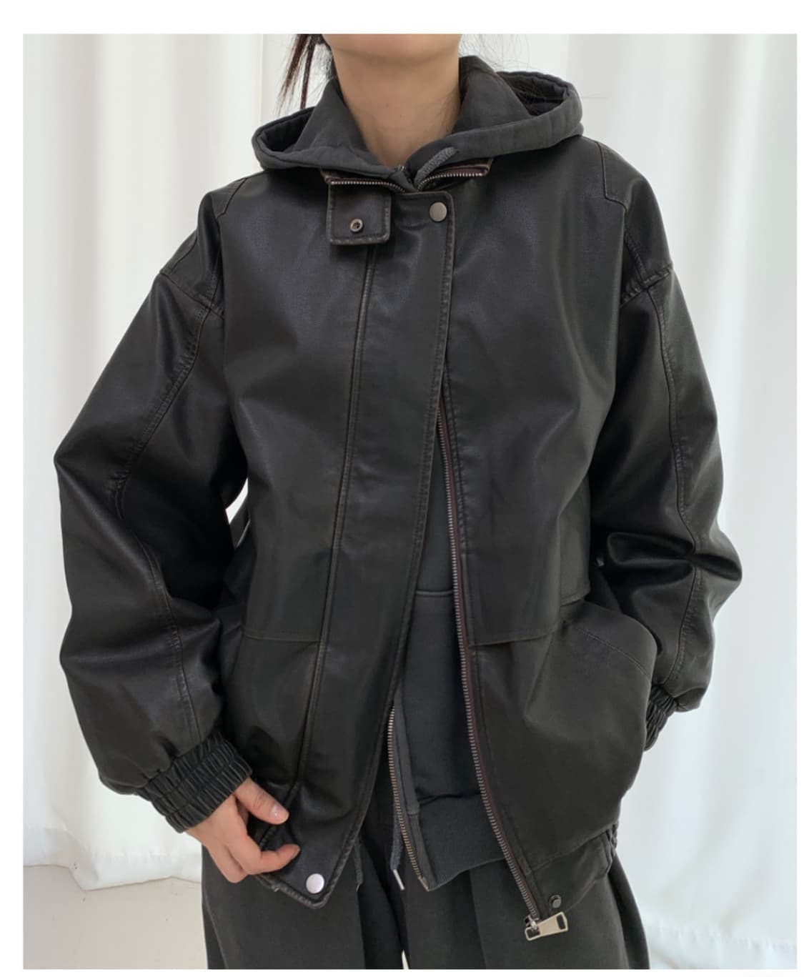 페인티드우드 빈티지 레더 자켓  상품이미지1