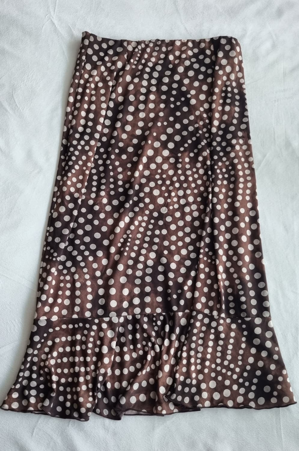 빈티지 오리엔탈 브라운 도트 스커트 상품이미지1