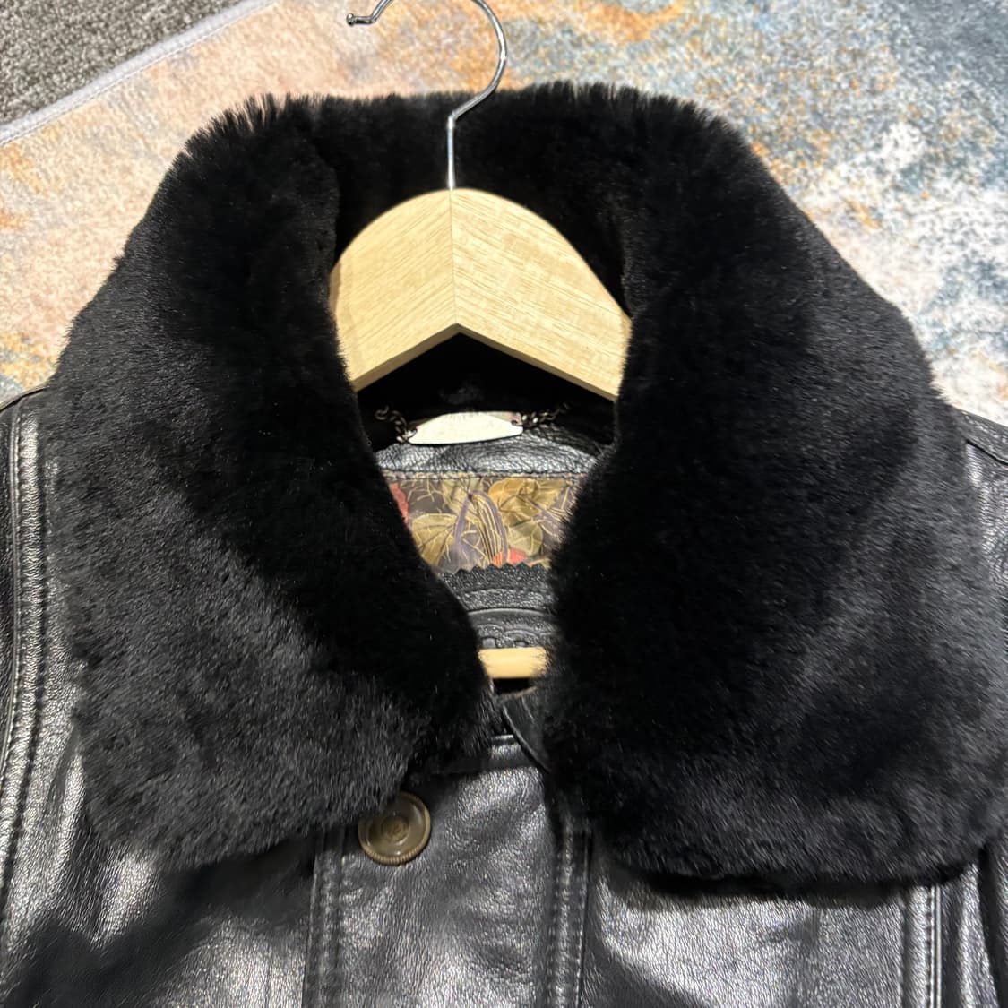 빈티지 양가죽 레더 무스탕자켓 상품이미지2