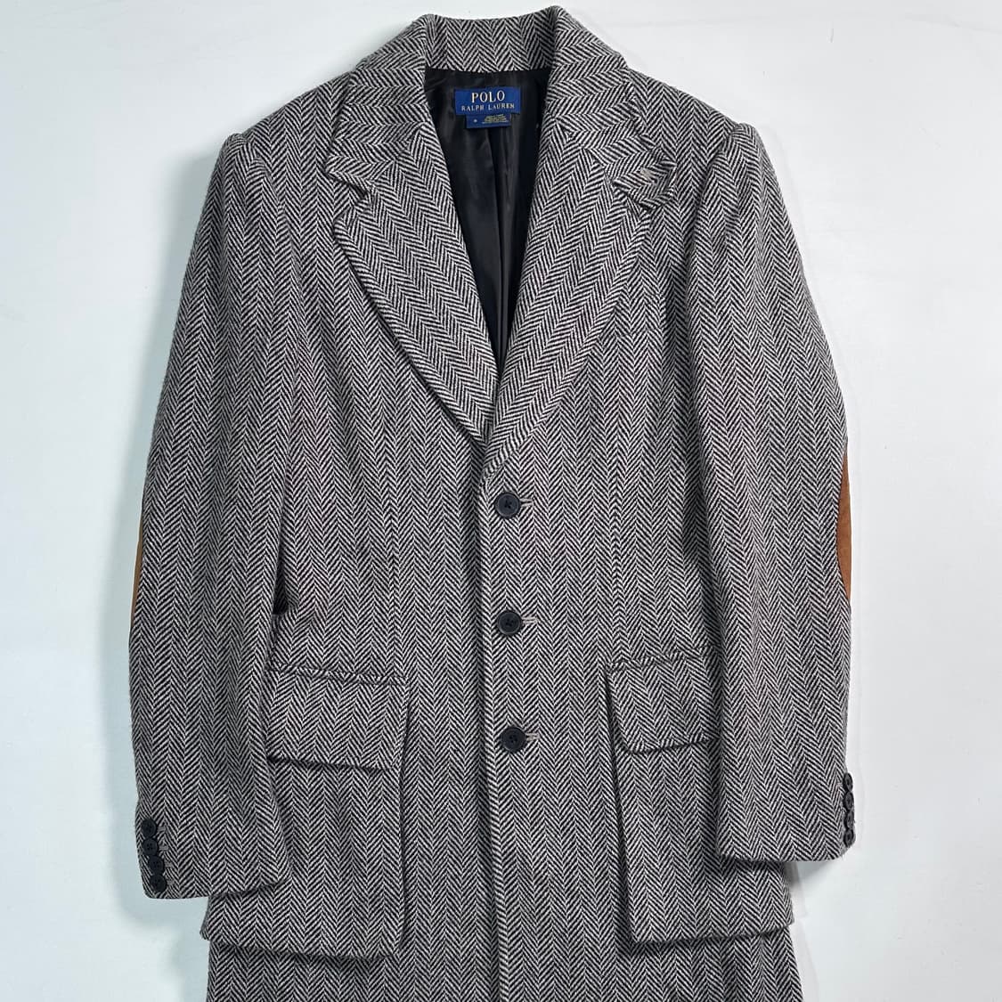폴로 랄프로렌 우먼스 헤링본 울 코트 상품이미지1