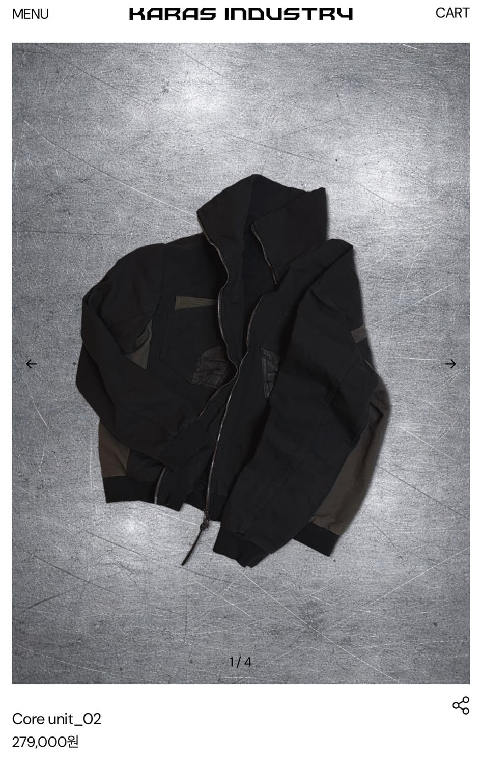 Karas industry core unit02 자켓 상품이미지1