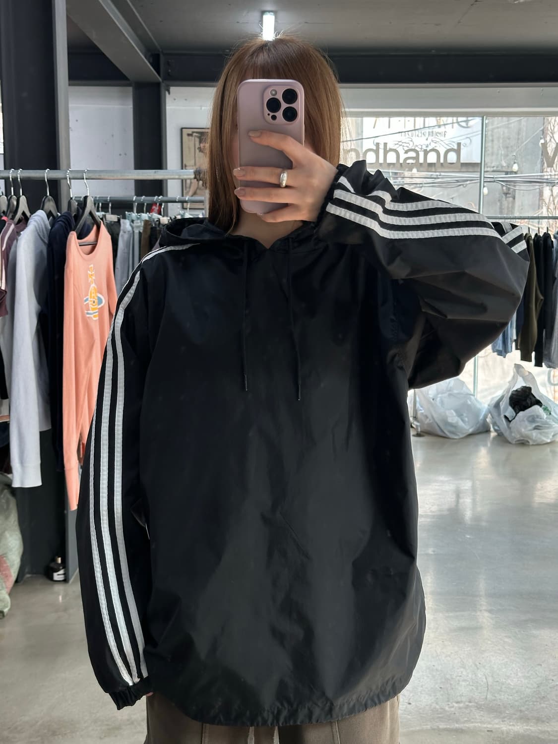 아디다스 윈드브레이커 후드 웜업져지 상품이미지2