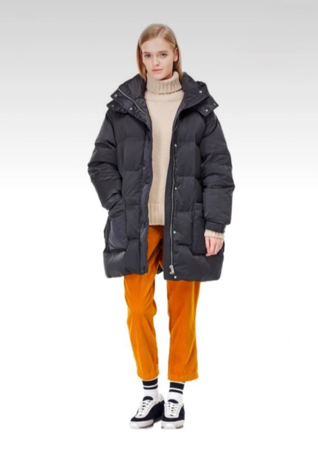 스튜디오 톰보이 벨티드 후드 패딩 상품이미지3