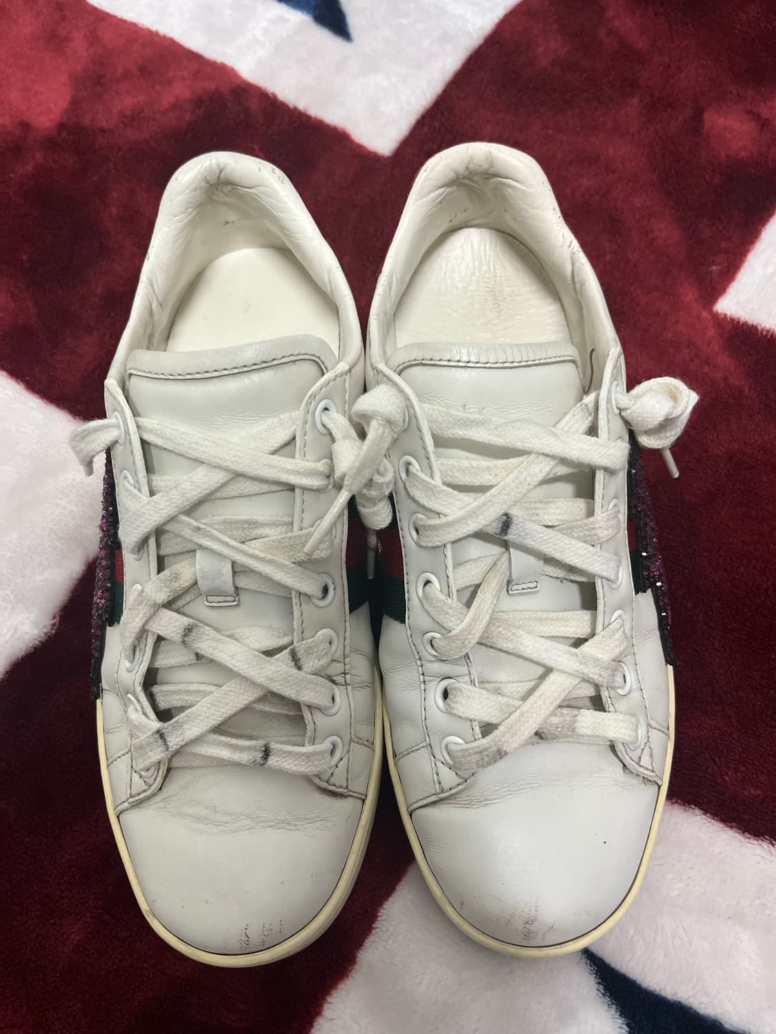 구찌 에이스 라이트닝 볼트 자수 스니커즈 36(240) 정품 상품이미지4