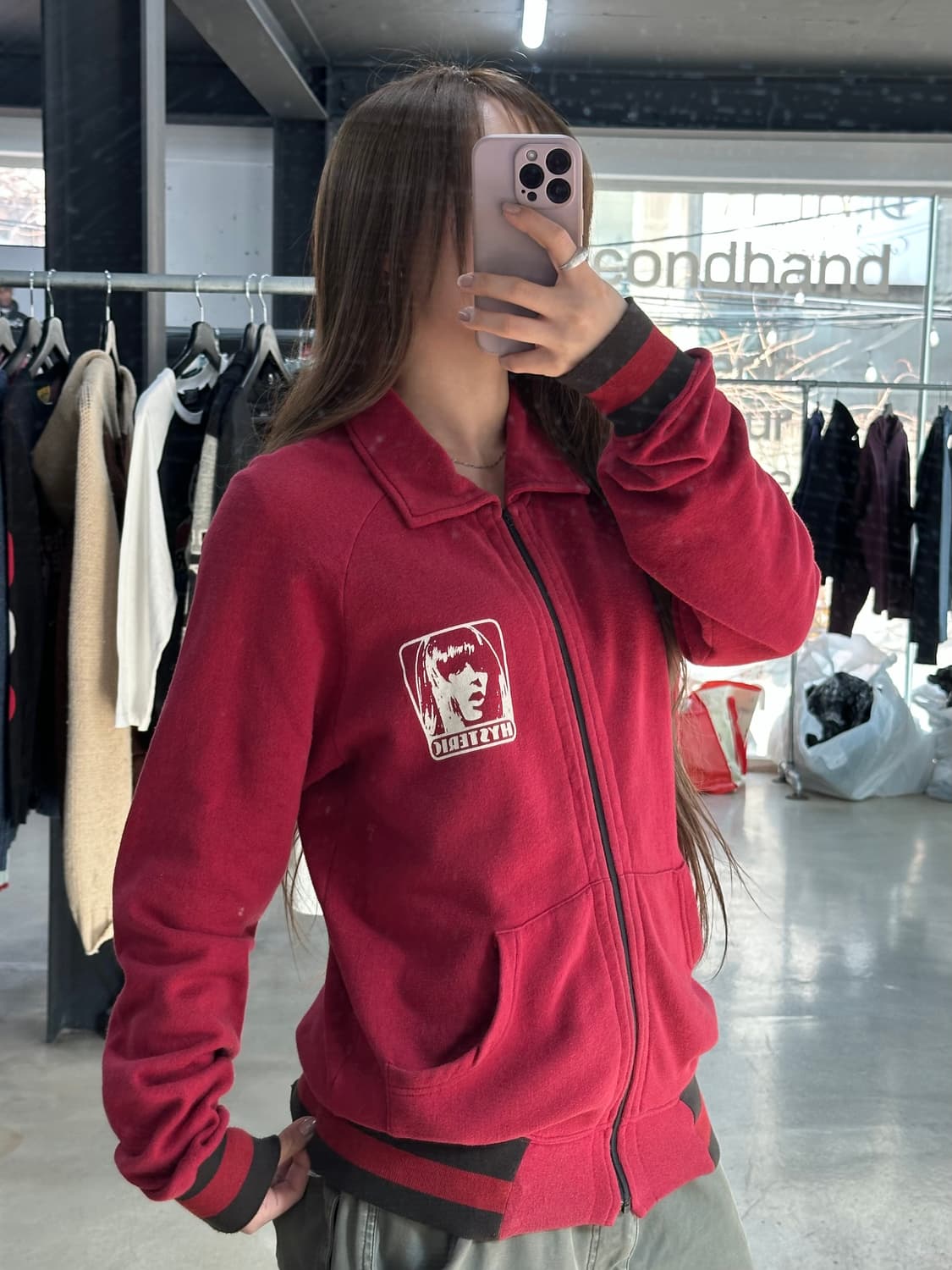 히스테릭글래머 Holy Rock백로고 트랙 코튼자켓 상품이미지3