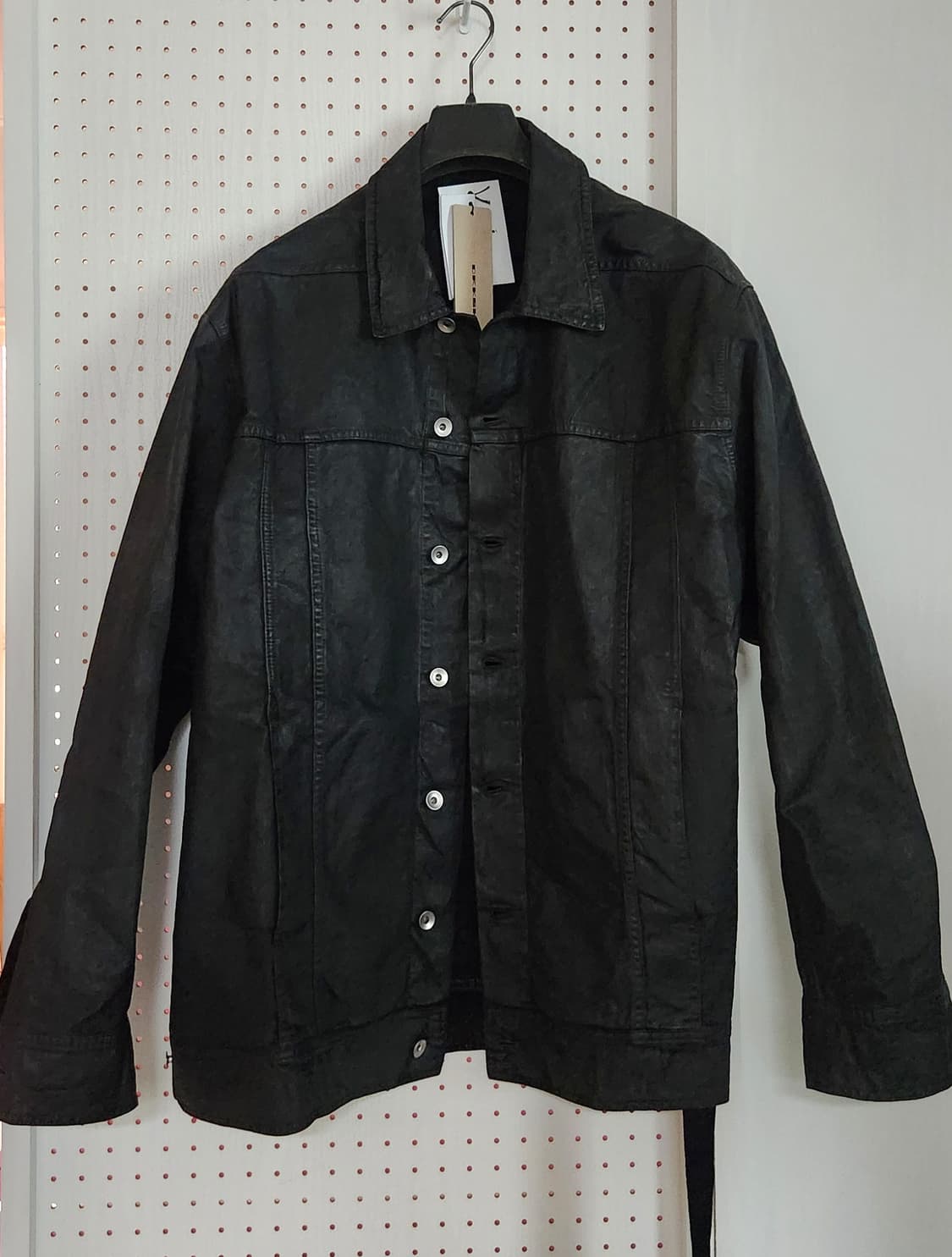 릭오웬스 SS26 왁스 코팅 점보 워커 자켓 DBK  상품이미지6