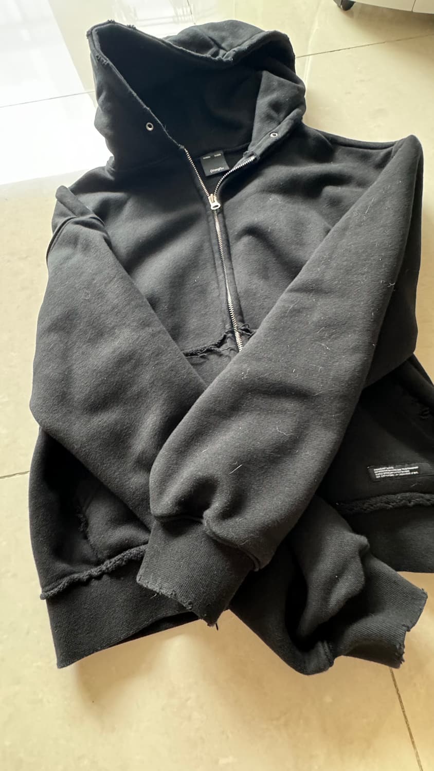 이네기 블랙 후드집업 바지세트 상품이미지6