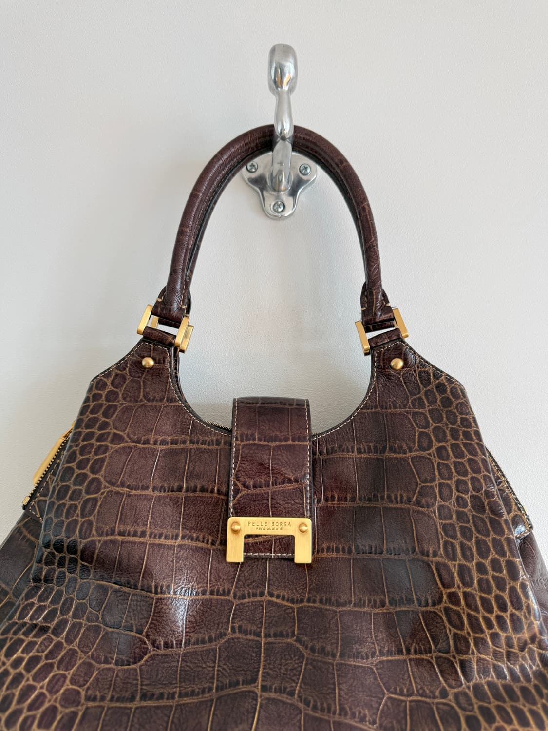 페레보사(PELLE BORSA) 크로커 패턴 숄더백 상품이미지2