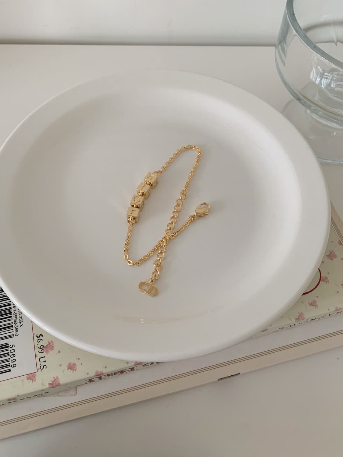 [ 디올 ] 빈티지 디올 큐브 이니셜 팔찌 상품이미지8