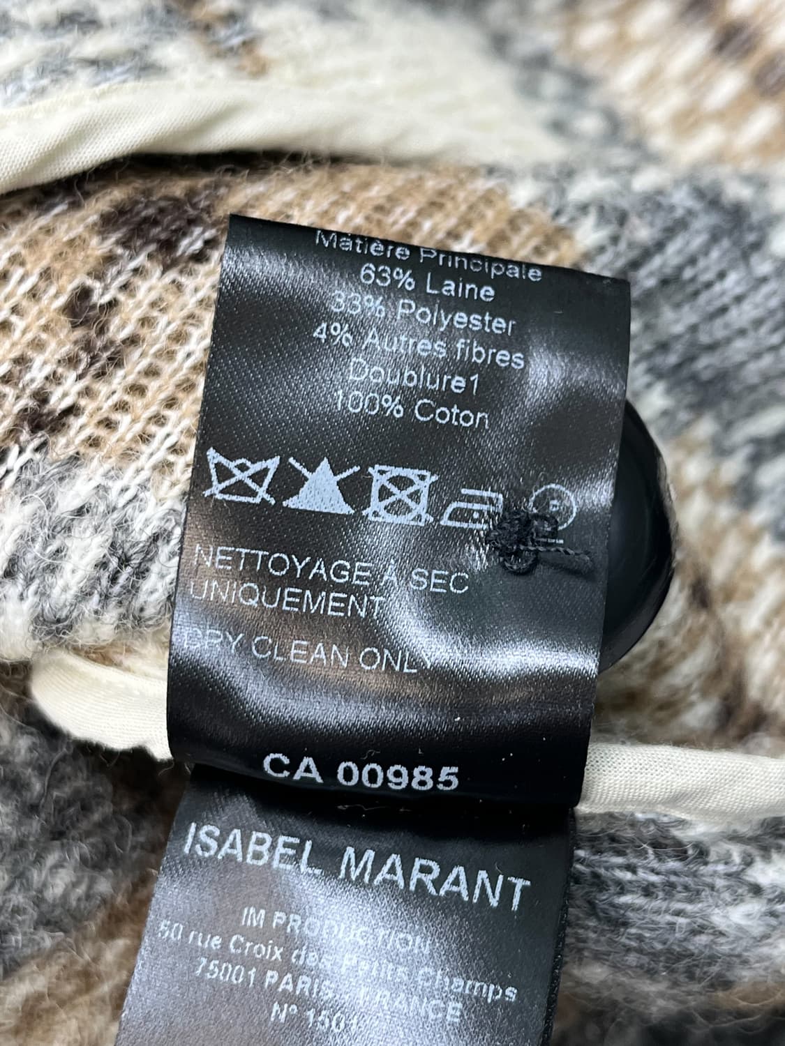 이자벨마랑 가브리엘 체크 울 코트 상품이미지8