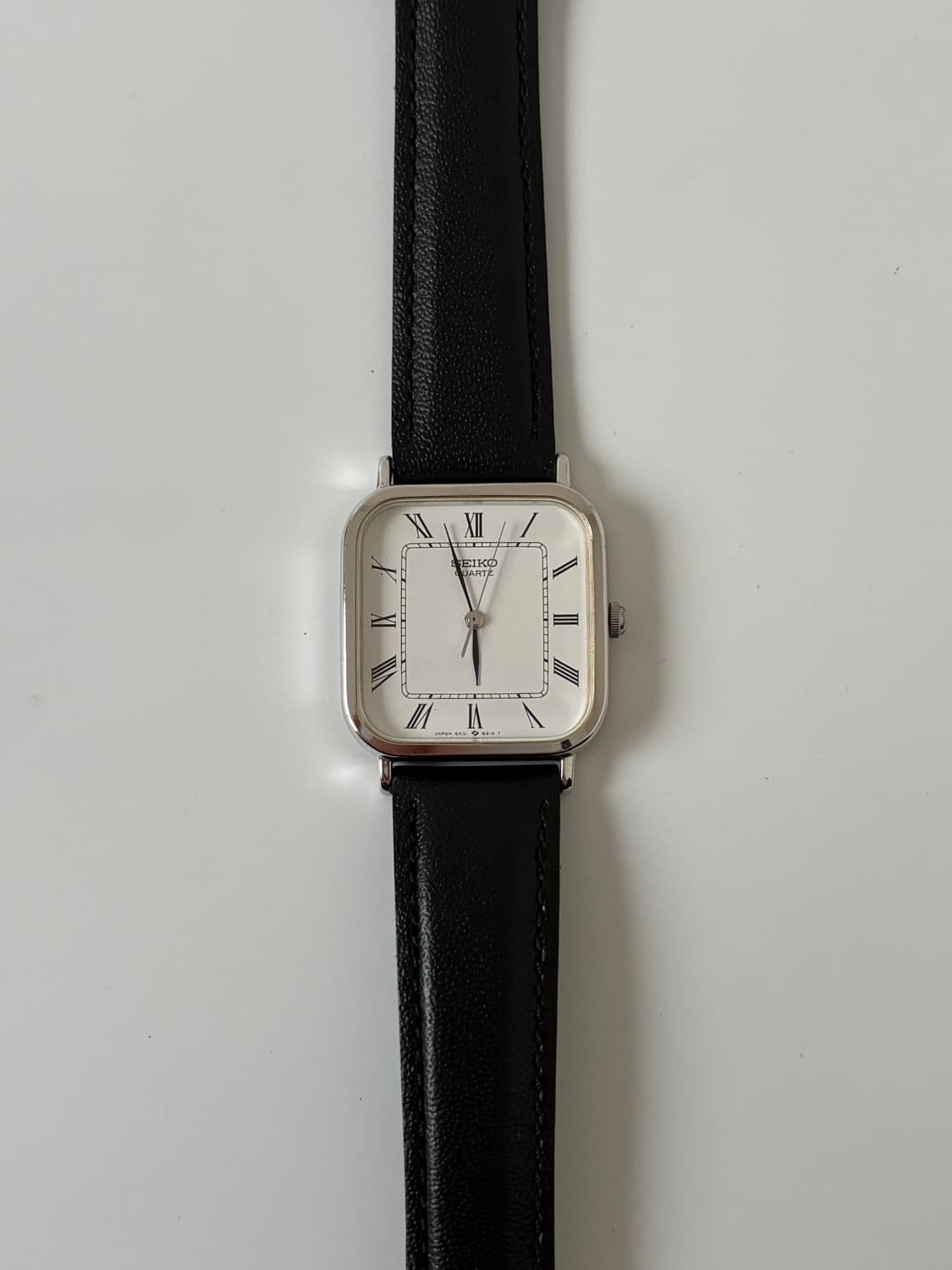 1980s Roman Index Silver Tank Quartz 상품이미지1