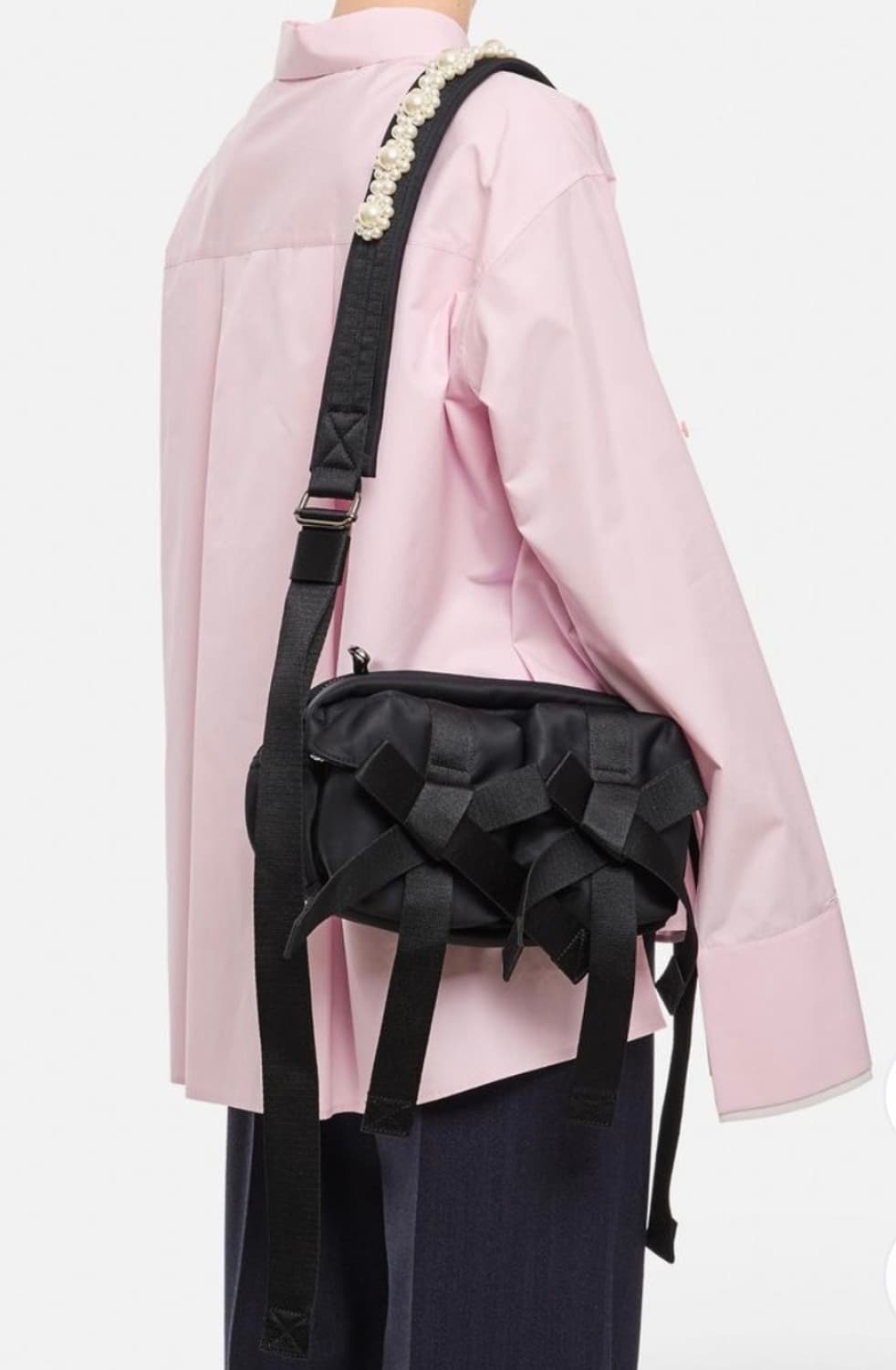 시몬로샤 크로스바디 보우백 스톤컬러새제품 상품이미지5