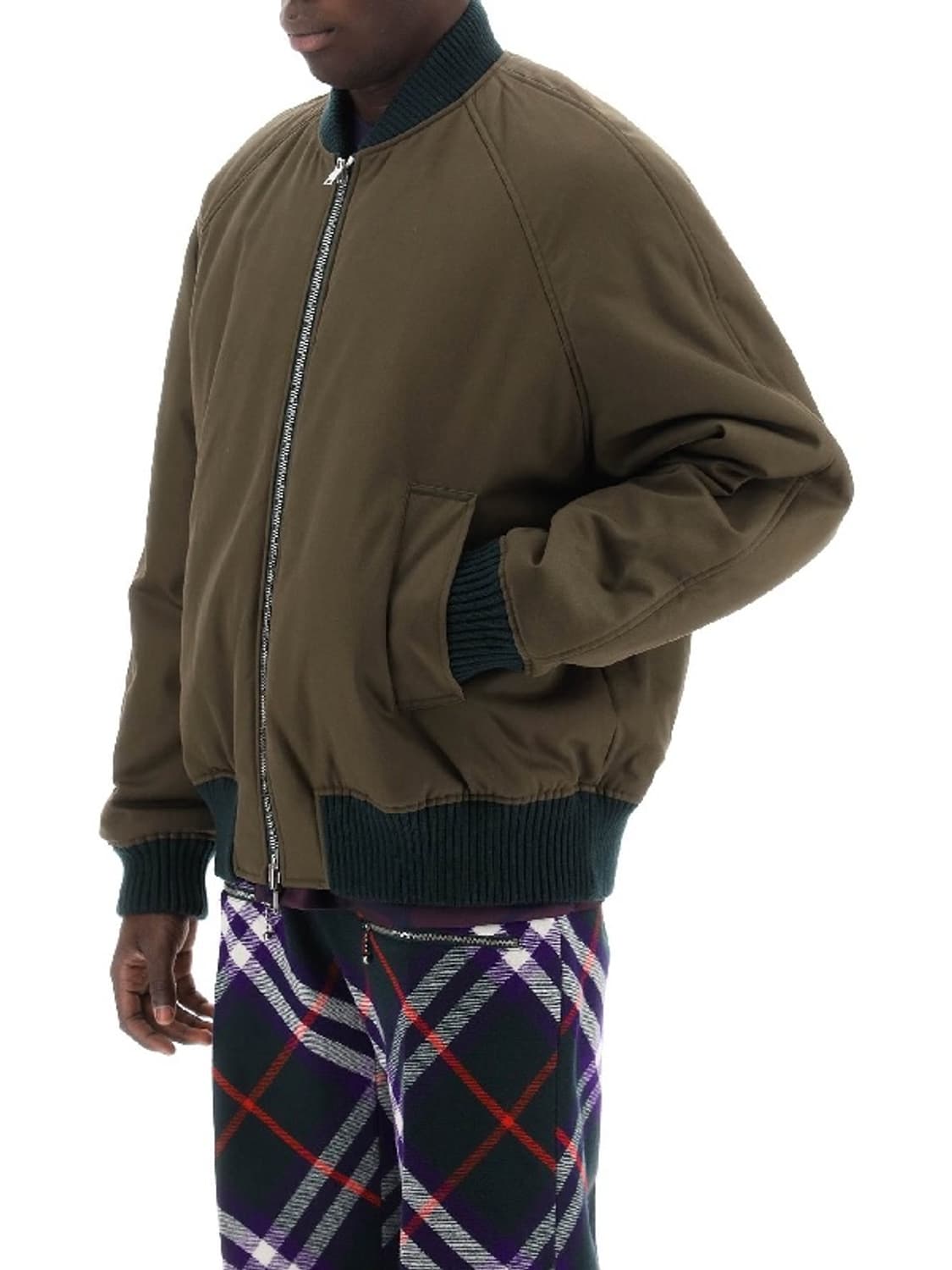 버버리 카키 리버서블 보머 자켓 M 상품이미지9