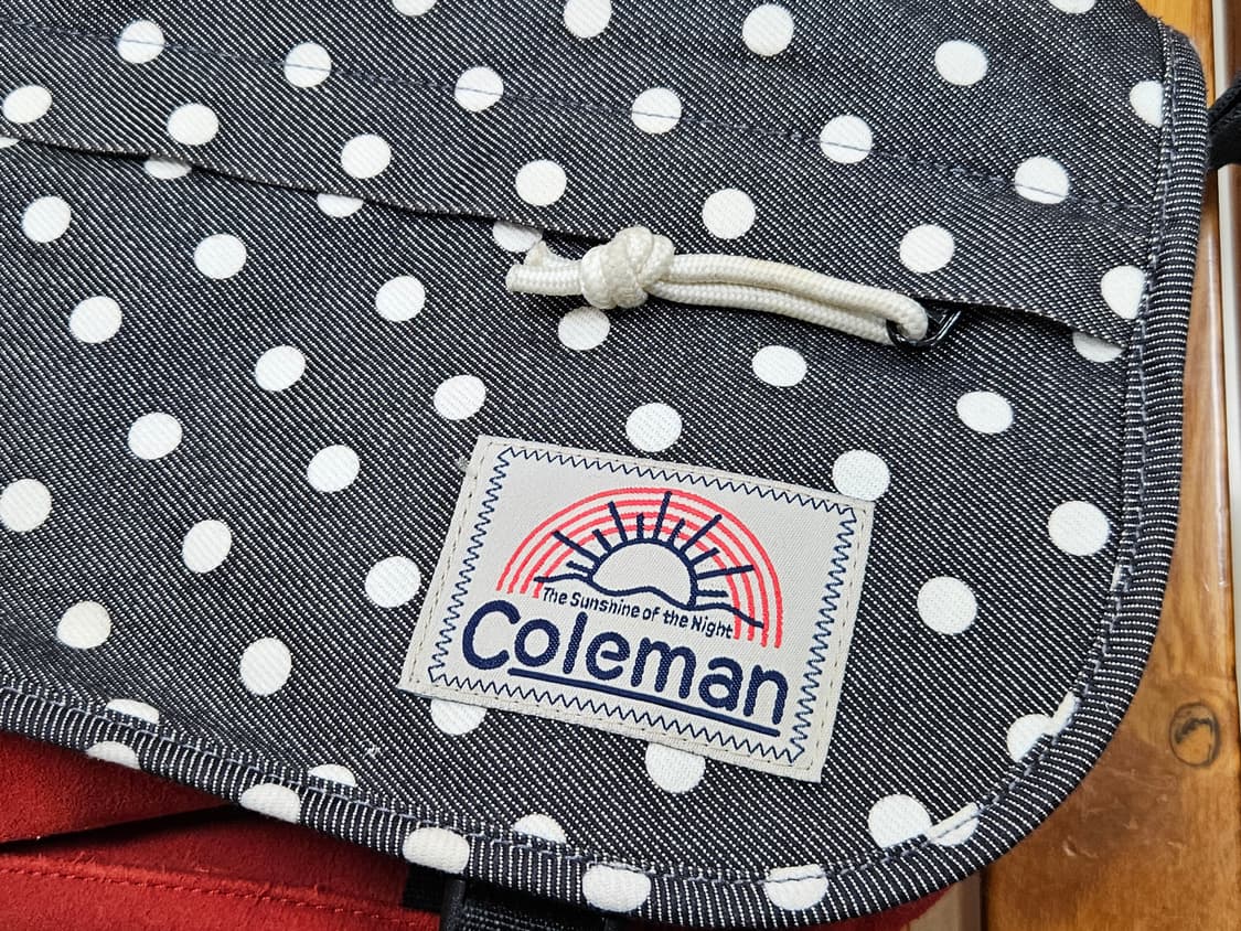 콜맨 도트 땡땡이무늬 매신져백 크로스백/coleman 빈티지 상품이미지3