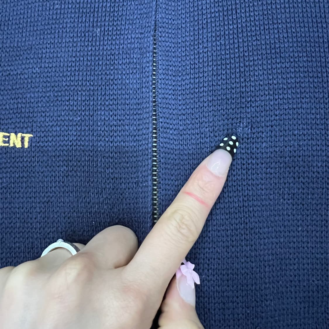 폴로 빅포니 네이비 니트집업 상품이미지4