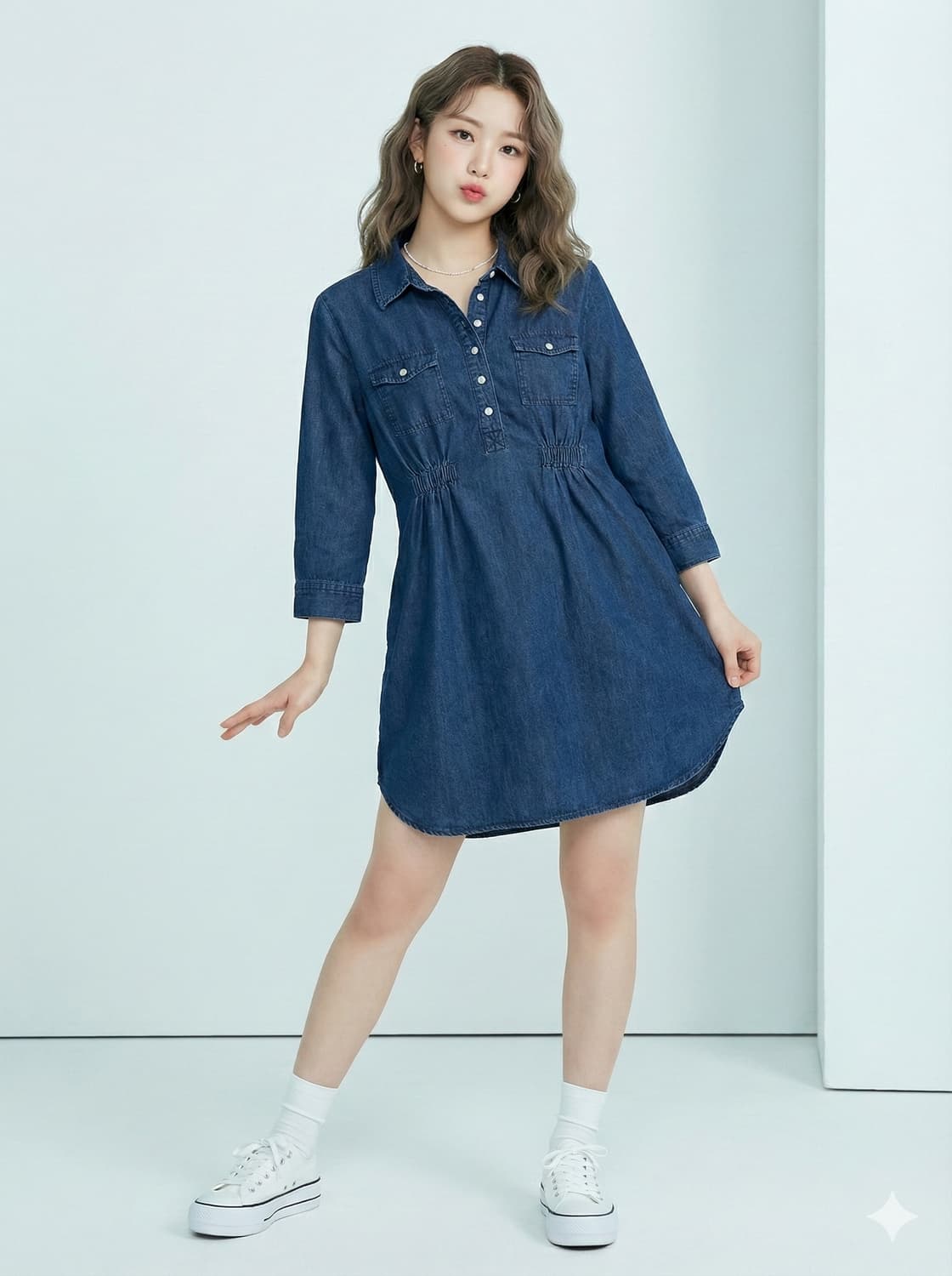 GAP 갭 데님 셔츠 원피스 청남방_L 상품이미지1