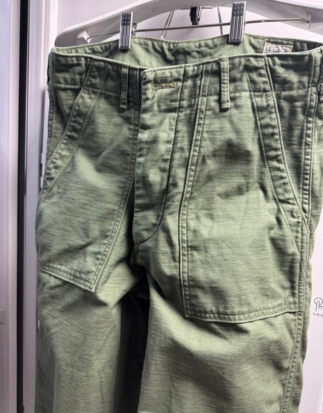 오어슬로우 퍼티그팬츠 2사이즈 올리브 상품이미지1