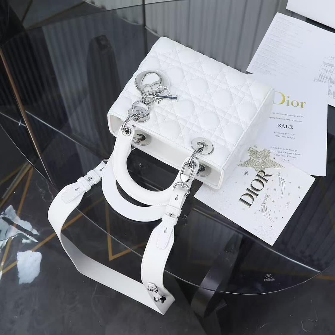 디올 레이디 디올 스몰 까나쥬 상품이미지4