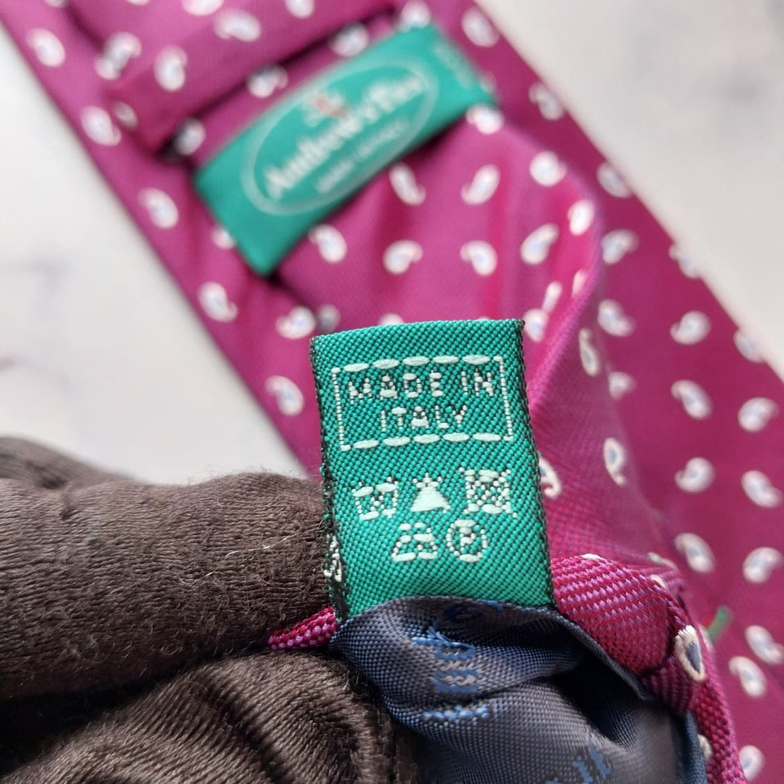 앤드류스타이 실크 페이즐리 패턴 넥타이 8.3cm A+등급 K2056 상품이미지10