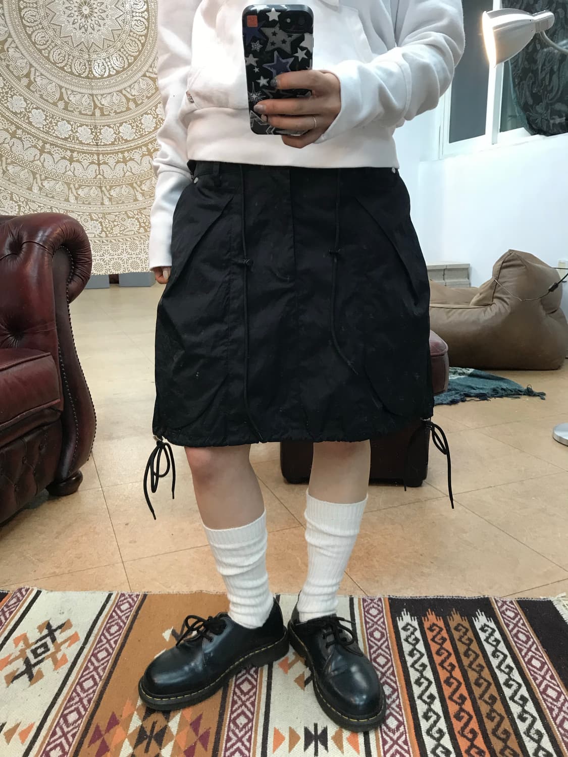 여성 나일론 스트링 미니스커트 상품이미지1