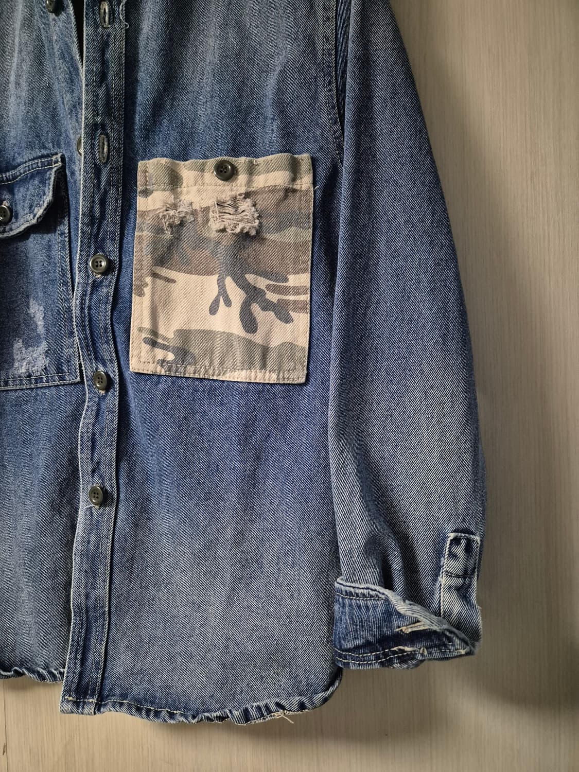 자라(ZARA) 데님 셔켓 40  상품이미지4