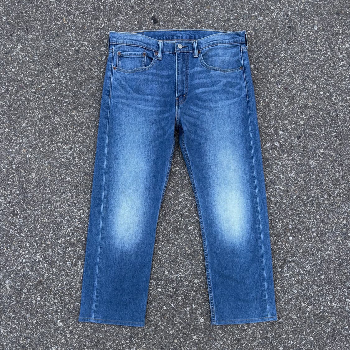 리바이스 505 레귤러 중청 데님 (34)    상품이미지4