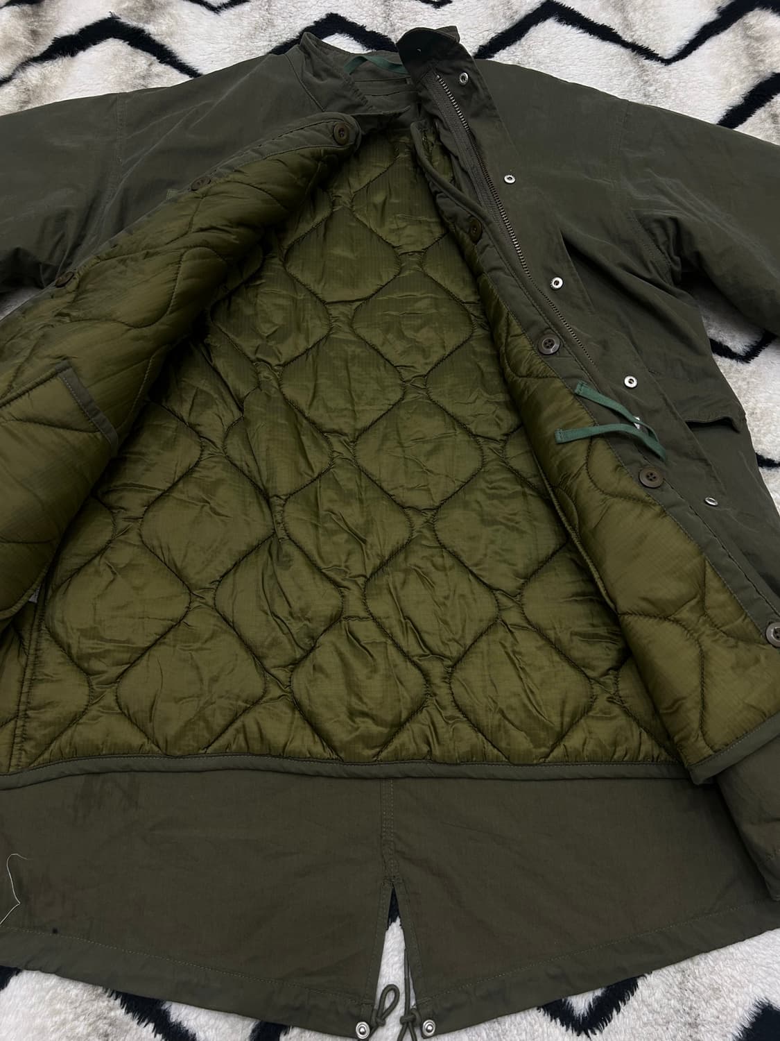 [S]라퍼지스토어 피쉬테일 야상 자켓/카키 상품이미지4