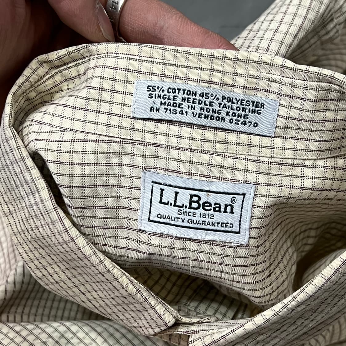  엘엘빈 워크 체크 셔츠 y15023 상품이미지5