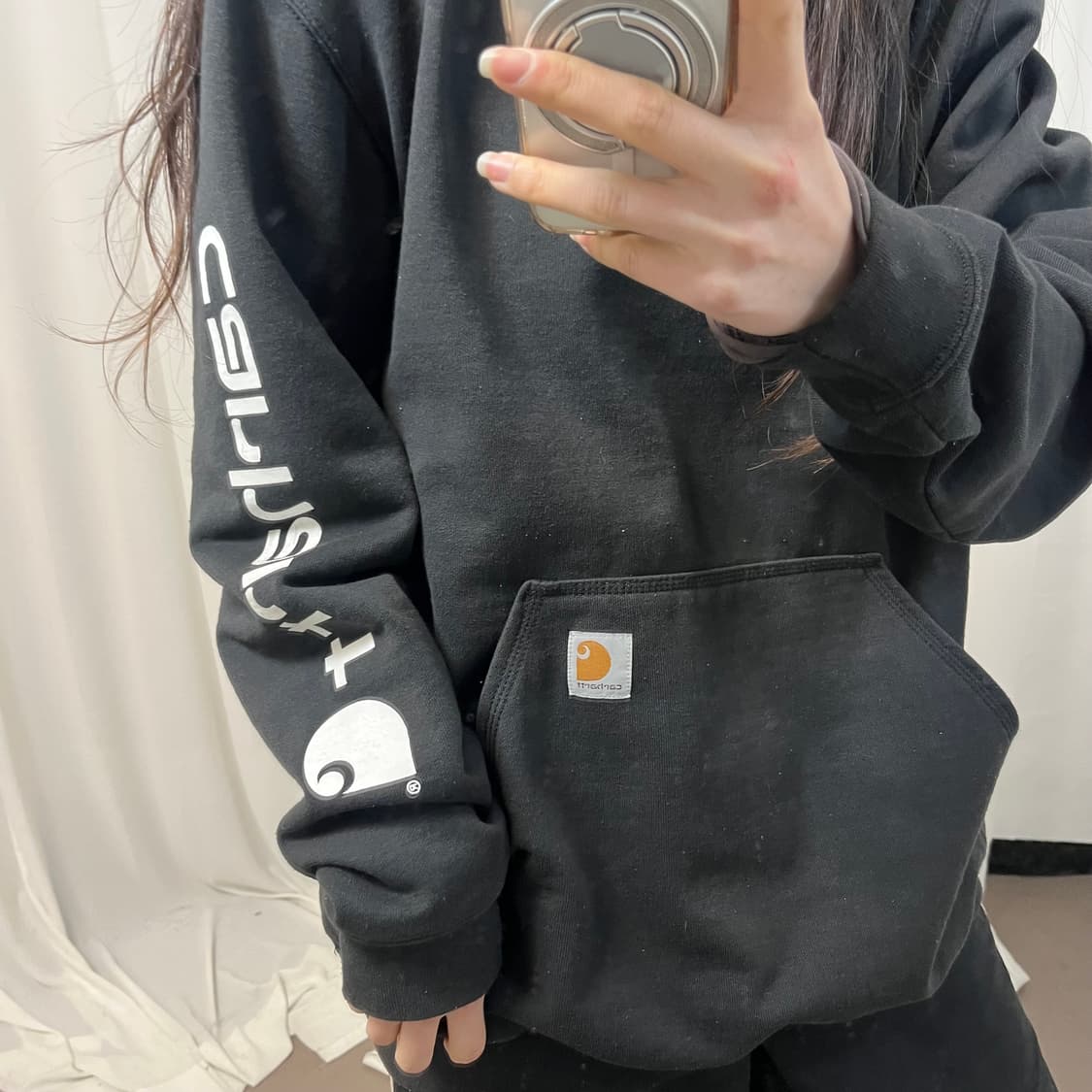 Carhartt Black Hoodie 상품이미지3