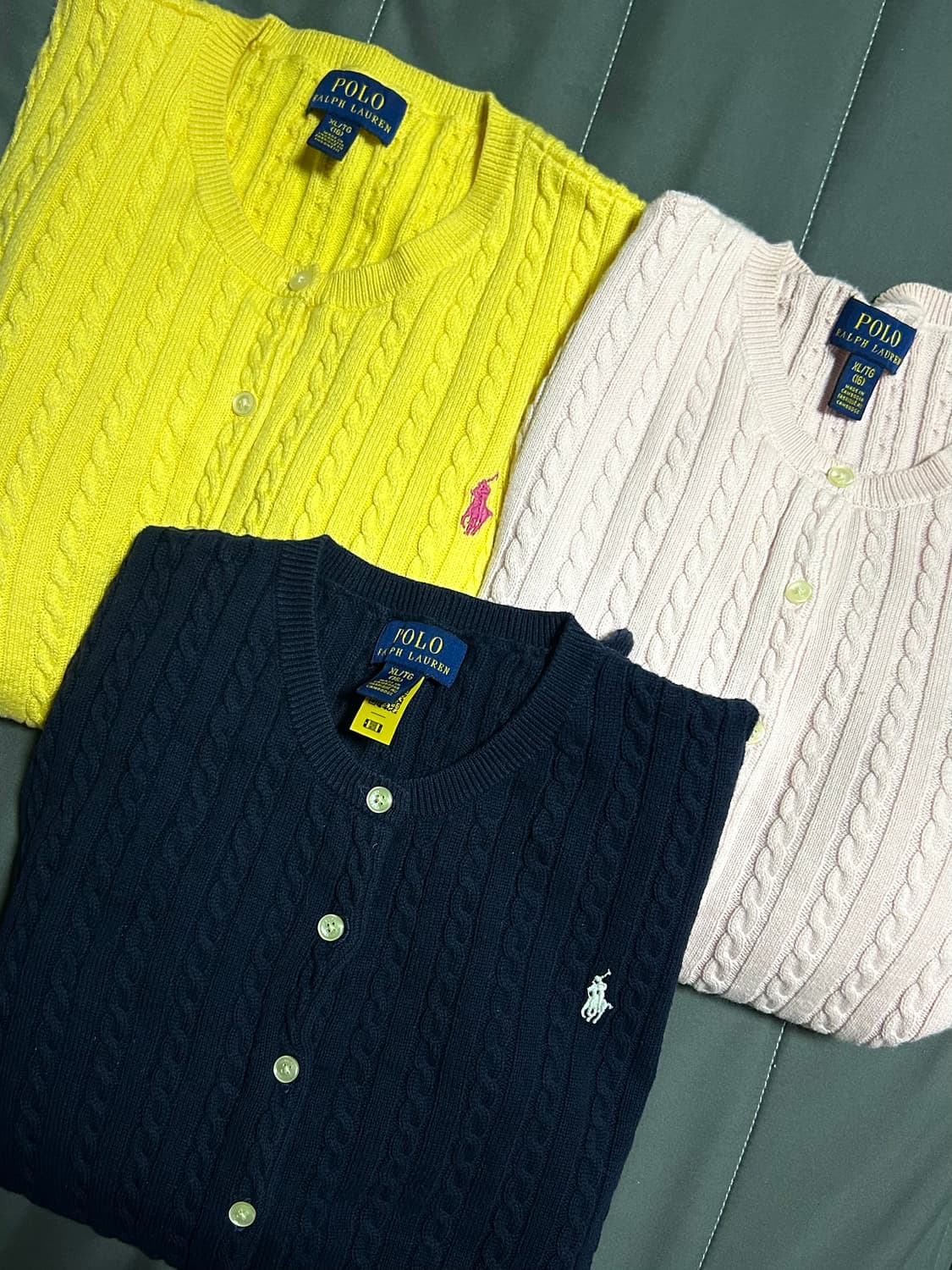 폴로 걸즈 가디건 XL 상품이미지1