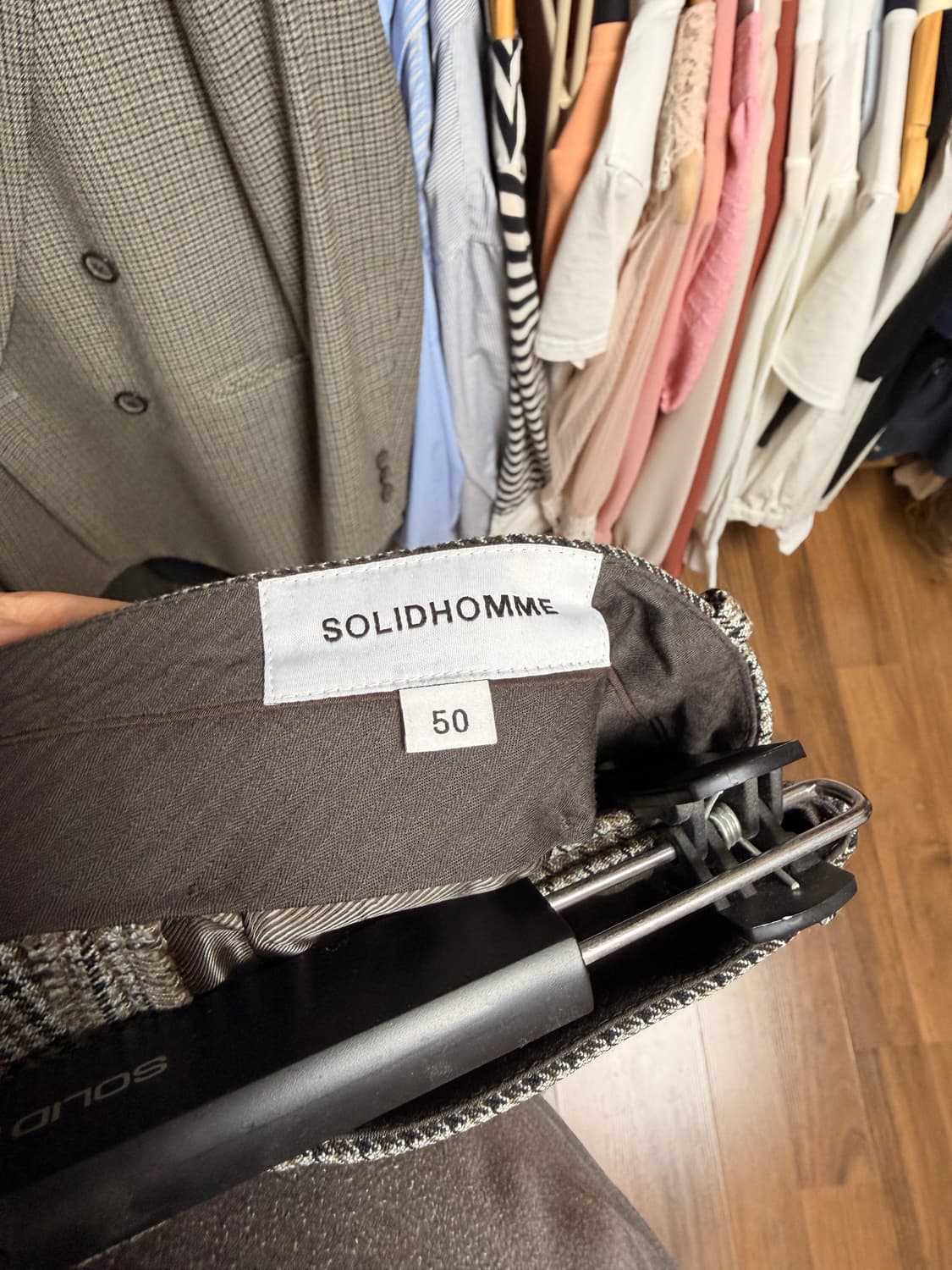 솔리드옴므 체크셋업 상품이미지2