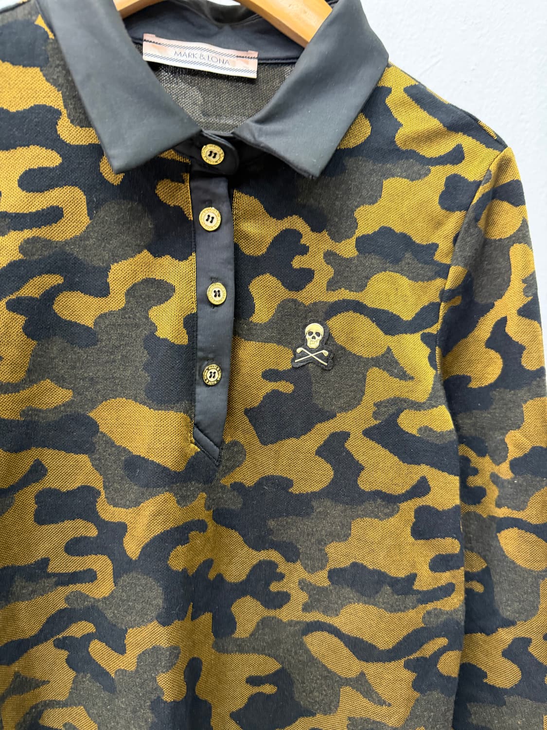 정품) 마크앤로나 여성 카모플라쥬 카라 티셔츠 S 상품이미지4
