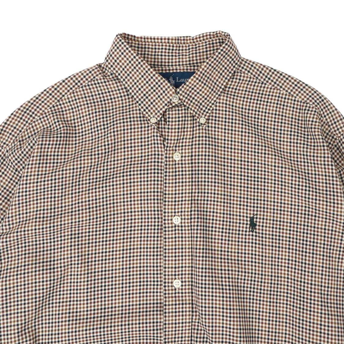 폴로 랄프로렌 블레이크 브라운 깅엄 체크 셔츠 상품이미지2
