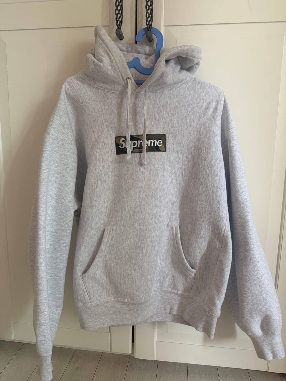 슈프림 박스로고 후드티 애쉬그레이 S 상품이미지1
