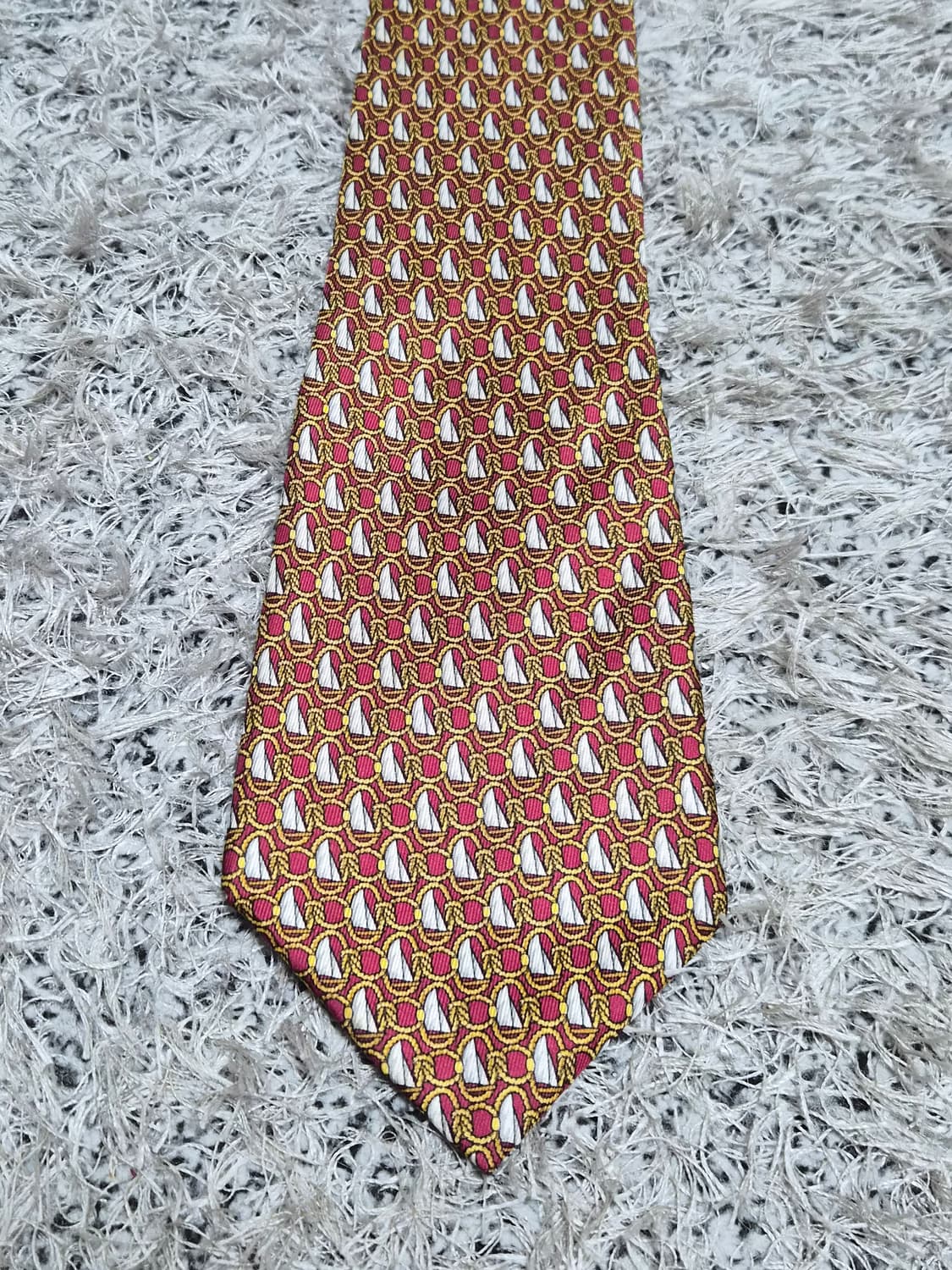 셀린느Celine 금장로고 패턴 넥타이 Free - N39 상품이미지2