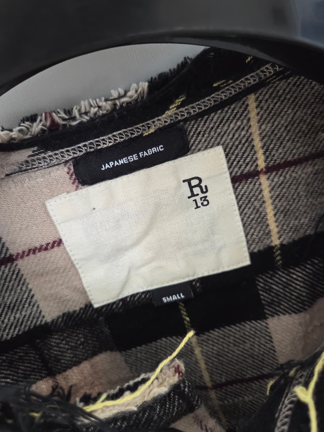 알써틴 r13 체크 크롭 셔츠 자켓 스몰 상품이미지8