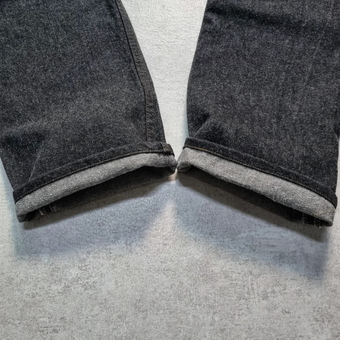 90s USA 리바이스 501 흑청 32/34 irregular 준신품 상품이미지9